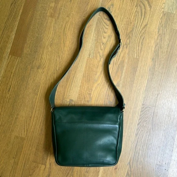 COACH Vintage Manhattan Collection Museum Bag 4127 Bottle Green Leather Bag USA - Picture 16 of 16